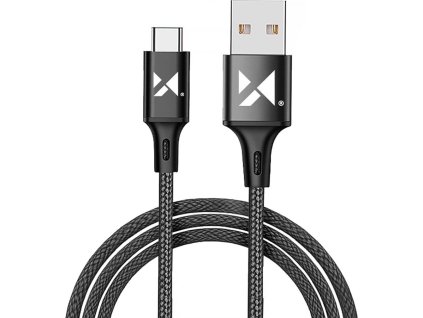 Wozinsky kábel USB - USB typu C 2,4A 2m čierny (WUC-C2B)
