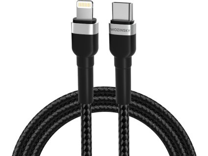 Wozinsky WNBCL2 Lightning / USB-C PD 30W kábel 2 m - čierny