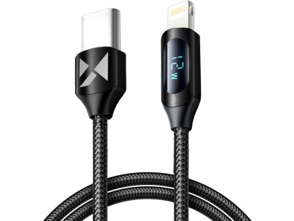 Wozinsky WUCLC1 Lightning - USB-C kabel 36W 480Mb/s 1m - černý