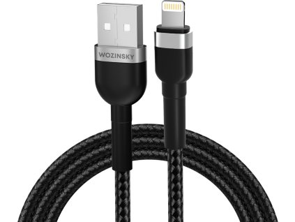 Wozinsky WNBAL1 USB-A / Lightning 2.4A kábel 1 m - čierny