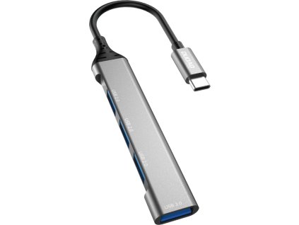 Dudao HUB 4v1 USB-C - 4x USB-A (3x USB2.0 / USB3.0) 6,3cm černý (A16T)