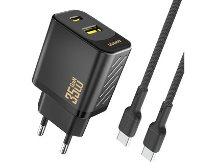 Dudao A27 MaxC 35W nástenná nabíjačka + kábel USB-C - čierna