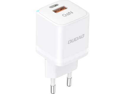 Nabíječka do zásuvky GaN 33W PPS USB C/USB Dudao A13Pro - bílá