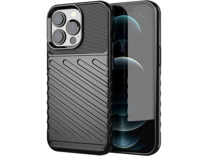 Thunder Case Flexibilní odolný kryt TPU pro iPhone 13 Pro černý