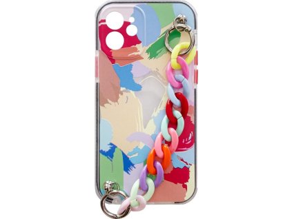 Gélové flexibilné elastické puzdro Color Chain Case s retiazkovým príveskom pre iPhone 8 Plus / iPhone 7 Plus, viacfarebné