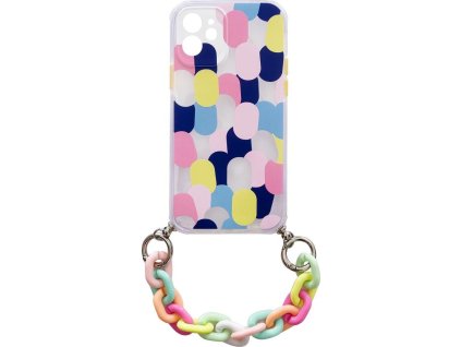 Gélové flexibilné elastické puzdro Color Chain Case s retiazkovým príveskom pre iPhone 8 Plus / iPhone 7 Plus, viacfarebné
