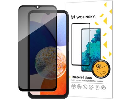 Tvrdené sklo Wozinsky Privacy Glass pre Samsung Galaxy A14 5G / Galaxy A14 s filtrom ochrany súkromia Anti Spy