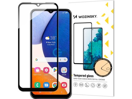 Tvrdené sklo Wozinsky Full Glue pre Samsung Galaxy A14 5G / A14 9H s čiernym rámom