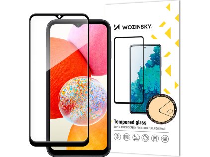 Tvrdené sklo Wozinsky Full Glue s čiernym rámom pre Samsung A15 / A15 5G