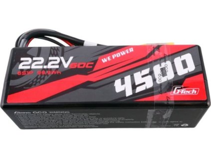 Gens ace G-Tech 4500mAh 6S1P 22.2V 60C HardCase RC auto Lipo batéria 14#