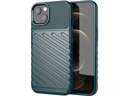 TPU puzdro Thunder Case Flexibilné, odolné a pevné pre iPhone 13 mini zelené