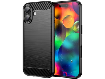 Karbonový kryt pro iPhone 17 - černý