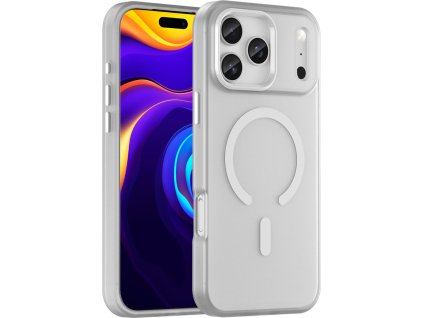Magnetické abrazívne puzdro pre iPhone 17 Pro Max kompatibilné s MagSafe - matne biele