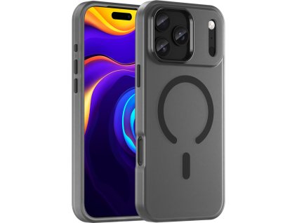 Magnetický abrazívny kryt pre iPhone 17 Pro Max kompatibilný s MagSafe - matný čierny