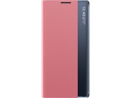 Kryt s funkcí uspání a stojánku pro Samsung Galaxy S25 Edge - růžový