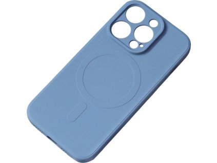 Silikonový kryt s MagSafe pro Samsung Galaxy S25 Edge – modrý