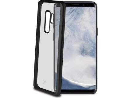 TPU pouzdro CELLY Laser - lemování s matným kovovým efektem pro Samsung Galaxy S9 Plus, černé