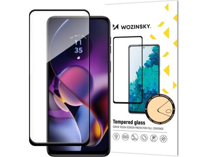 Tvrzené sklo Wozinsky Full Glue pro Motorola Moto G54 s rámečkem na celou obrazovku - černé