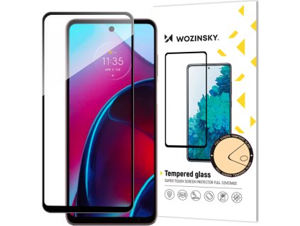 Tvrzené sklo Wozinsky Full Glue pro Motorola Moto G Stylus 2022 9H s černým rámečkem na celou obrazovku