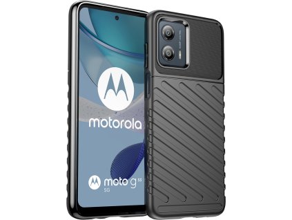 Silikonové pouzdro Thunder Case pro Motorola Moto G53, černé