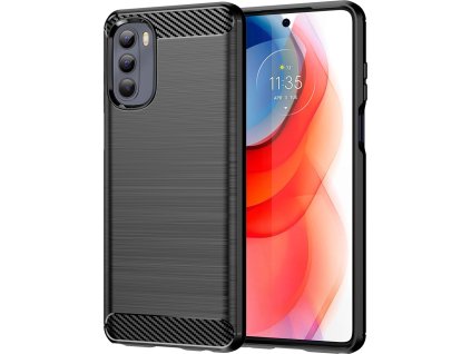 Flexibilní karbonový kryt pro Motorola Moto G Stylus 2022, černý