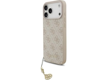 Puzdro Guess 4G Charms Collection MagSafe pre iPhone 17 Pro Max – ružové