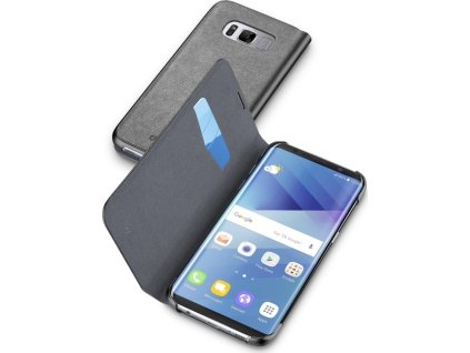 Pouzdro typu kniha CellularLine Book Essential pro Samsung Galaxy S8, černé