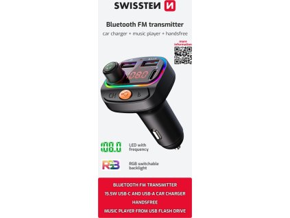 SWISSTEN FM TRANSMITTER RGB