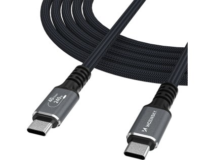 Wozinsky WPS-UY42S USB-C kabel Thunderbolt 4 240W 2m 4K - černý