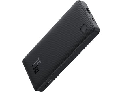 Powerbanka Baseus Airpow Lite 10000mAh 15W s kabelem Baseus Simple USB-C 30 cm - černá