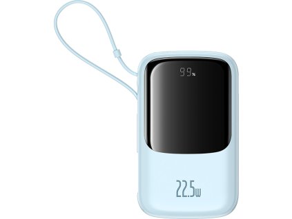 Powerbanka Baseus Qpow Pro+ 22,5 W 10 000 mAh s USB-C – modrá