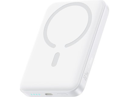 Powerbanka Baseus EnerFill FM11 Ultra-Mini 10000mAh 22,5W kompatibilní s MagSafe s kabelem Baseus Simple USB-C 20V/3A 30cm - bílá