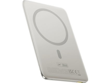 Powerbanka Baseus PicoGo AM41 Ultra-Slim 5000mAh 20W kompatibilná s MagSafe s podstavcami, jednoduchý USB-C kábel 60W 30cm - titánová