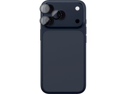 Ochranné sklo AmazingThing Lens pre iPhone 17 Pro / Pro Max s modrým hliníkovým rámom