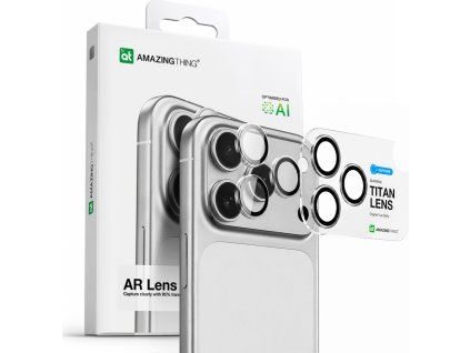 Sklo AmazingThing Sapphire pro iPhone 17 Pro / Pro Max - s černým rámečkem