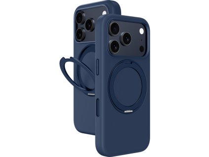 Puzdro AmazingThing Cloudie pre iPhone 17 Pro Max so stojanom – modré