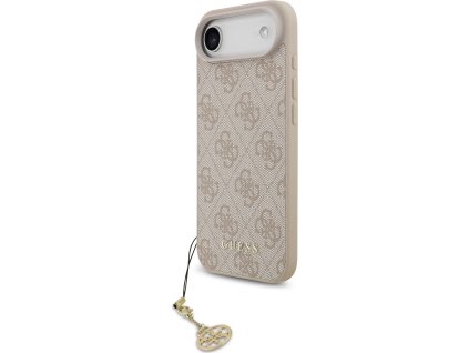 Pouzdro Guess 4G Charms Collection MagSafe pro iPhone Air - růžové