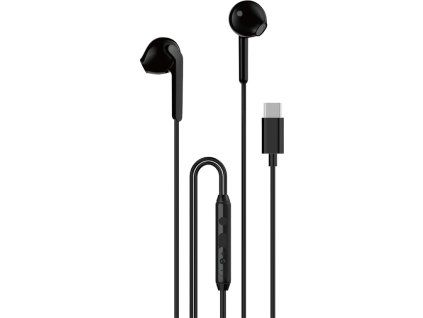 Dudao X3C In-Ear Drátová USB-C Sluchátka 1,2 m - Černá