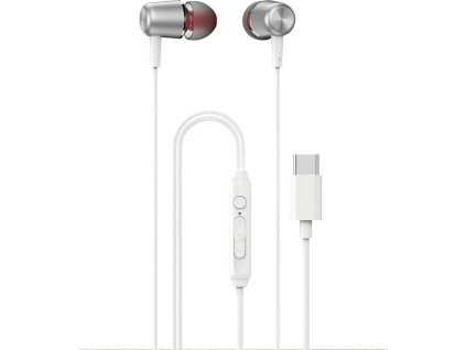 Dudao X1PROT Kabelová sluchátka do uší s USB-C 1,2 m - Bílá