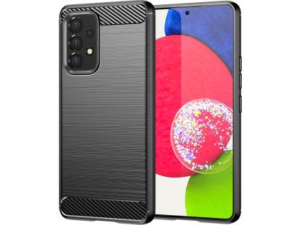 Flexibilní karbonový kryt a pouzdro pro Samsung Galaxy A53 5G, černý