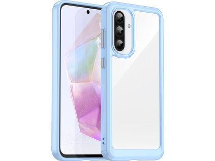 Kryt Outer Space pro Samsung Galaxy A26 s flexibilním rámem - modrý