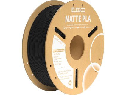 Matné vlákno ELEGOO PLA (černé)