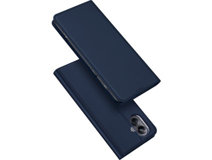 Pouzdro Dux Ducis Skin Pro pro Realme 10 Pro s výklopným držákem a peněženkou na karty, modré