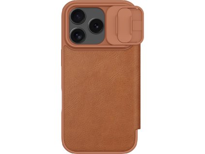 Nillkin Qin Book PRO Puzdro pre Apple iPhone 17 Pro Brown