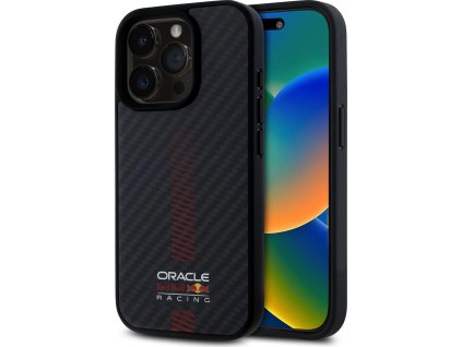 Red Bull Carbon Powerbar MagSafe Zadní Kryt pro iPhone 15 Pro Black