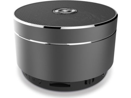 Bluetooth reproduktor CELLY Speaker, hliníková konstrukce, černo-stříbrná