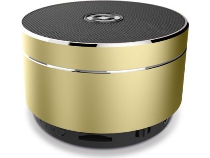 Bluetooth reproduktor CELLY Speaker, hliníková konstrukce, zlatý