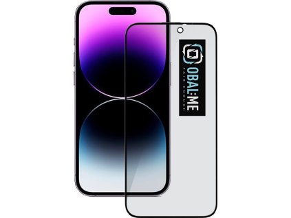 OBAL:ME Privacy 5D Tvrdené Sklo pre Apple iPhone 14 Pro Black