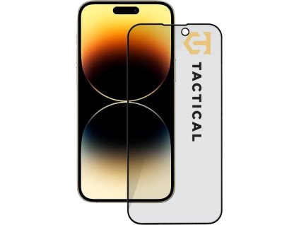 Tactical Glass Shield Privacy Stealth 5D sklo pro Apple iPhone 14 Pro Black