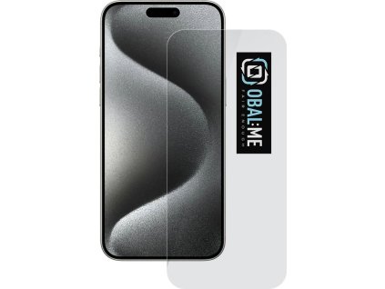 OBAL:ME 2.5D Tvrdené Sklo pre Apple iPhone 15 Pro Max Clear